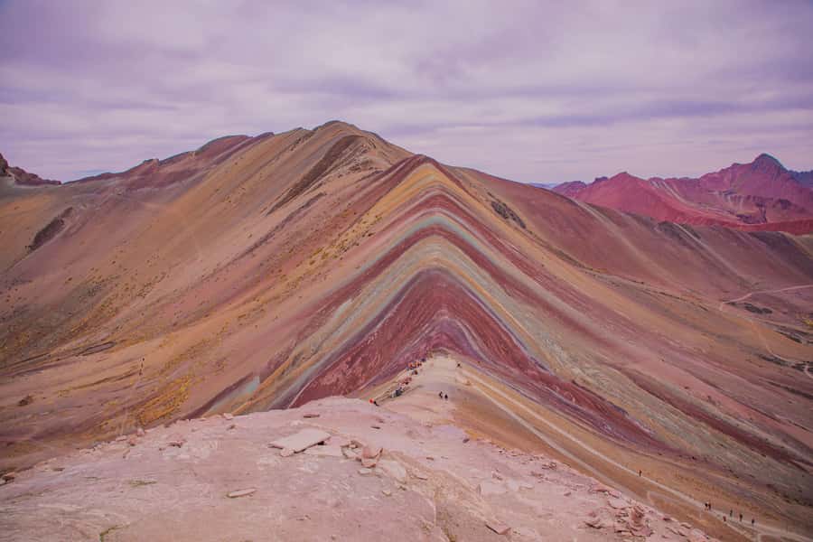 08am Departure Rainbow Mountain Tour: Late Morning Tour - A short restaurant break after the first drive