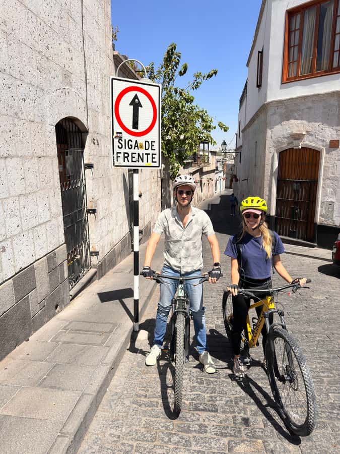 AREQUIPA BIKING CITY TOUR - Yanahuara Scenic Overlook and the secret stop