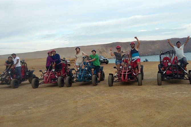 Buggy ride in Paracas National Reserve - The desert comes with sun, wind, and dust