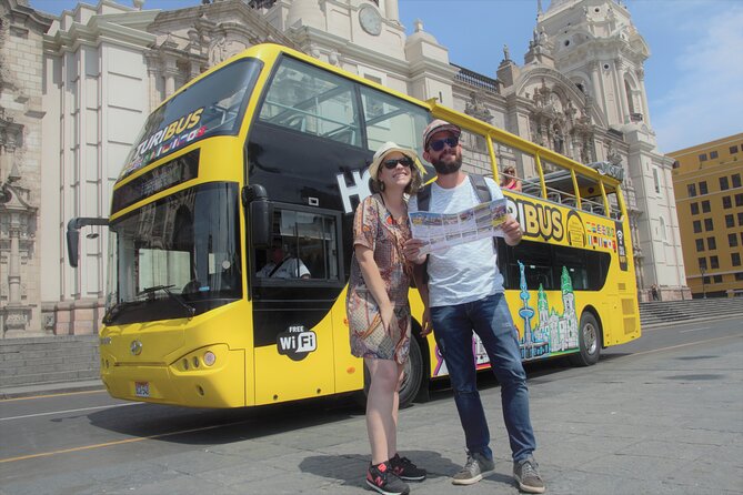 City Tour Panoramic Bus Departure from Larcomar - Lima Cathedral and the layers beneath it