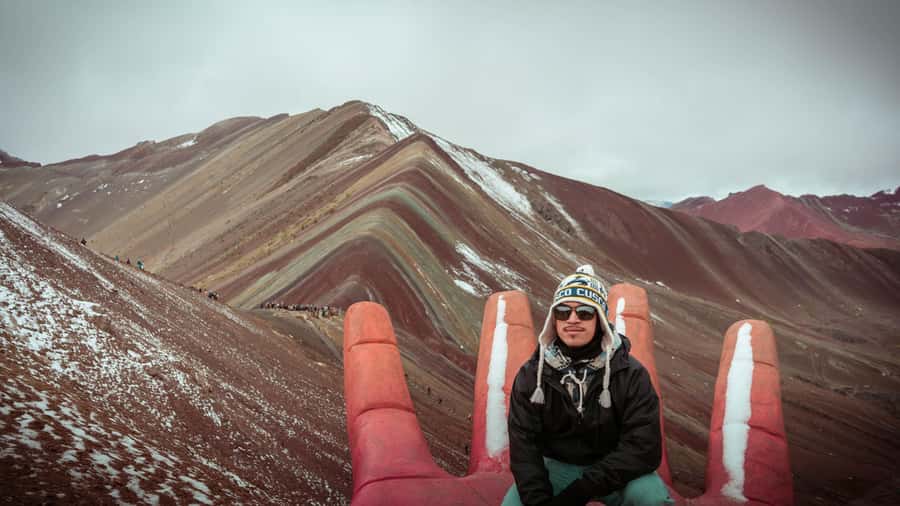 Cusco: Rainbow Mountain Tour and Red Valley Hike (Optional) - Reaching the striped mountain at 5,020 meters