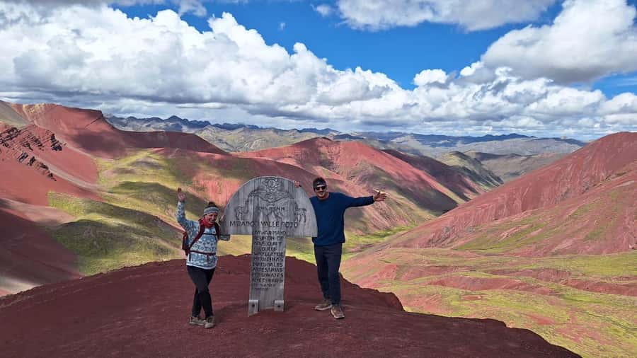 excursion to colorful mountain & red valley viewpoint cusco - Red Valley adds a second kind of scenery