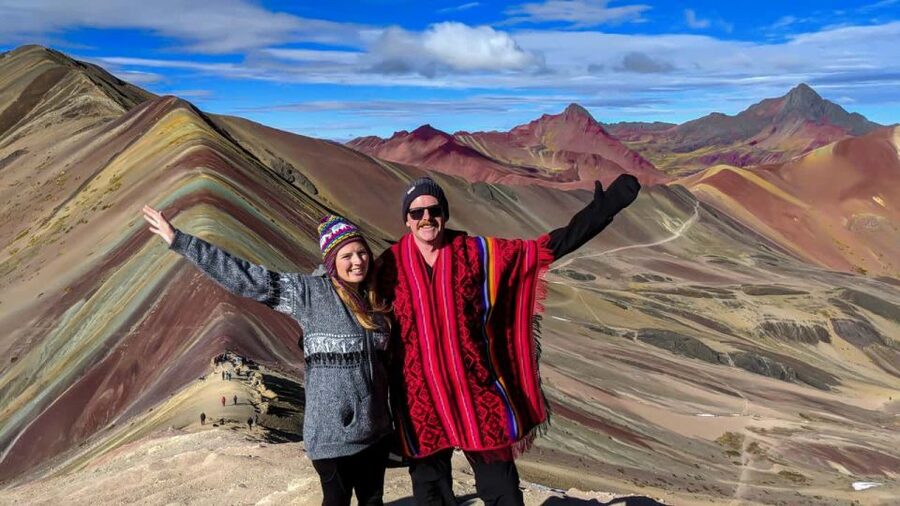 Excursion to Rainbow Mountain in ATV. - The 30-minute ride toward the striped mountain