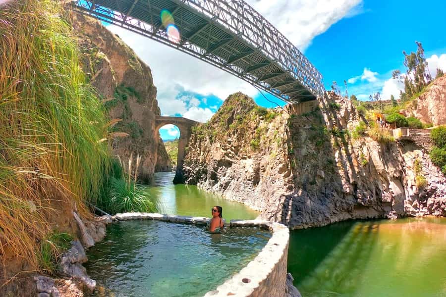 From Arequipa Trek : 2-Days of Hiking in the Colca Canyon - Hot springs in Chivay