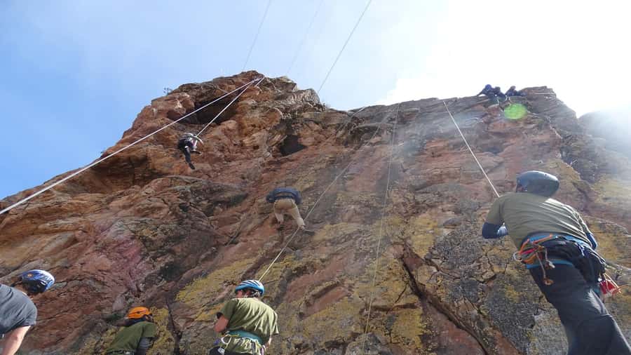 From Cusco: Balcony of the Devil Rock Climbing - Reaching the top for the Andean views