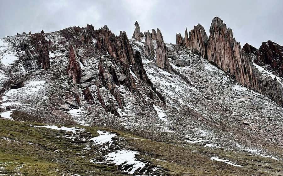 From Cusco: Full day Palccoyo Mountain tour - The stone forest, Red Valley, and Andean wildlife