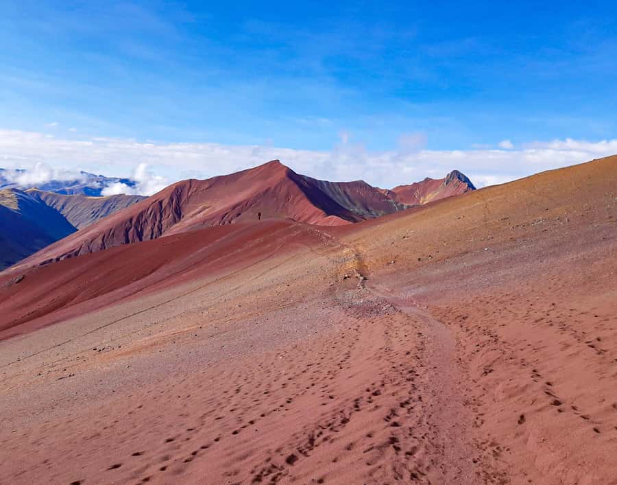 From Cusco: Full Day Rainbow Mountain + Red Valley | PRIVATE - Reaching Vinicunca at 5,030 meters