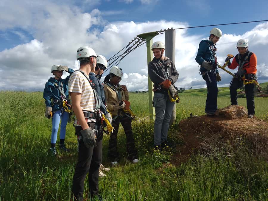 From Cusco: Half-Day Zip Line Adventure - Getting ready for the first cable