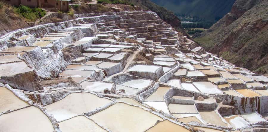 From Cusco: Moray, Maras, and Salt Mines Half-Day Tour - Chinchero at 3,762 meters: weaving, farmland, and a shopping stop