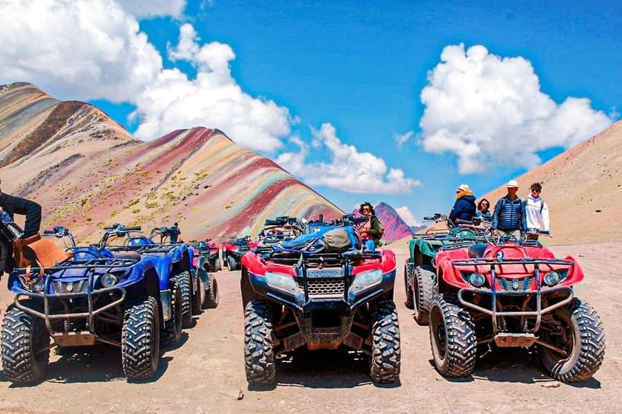 From Cusco: Rainbow Mountain in ATV Quad Bikes + meals - The early road from Cusco to Pitumarca