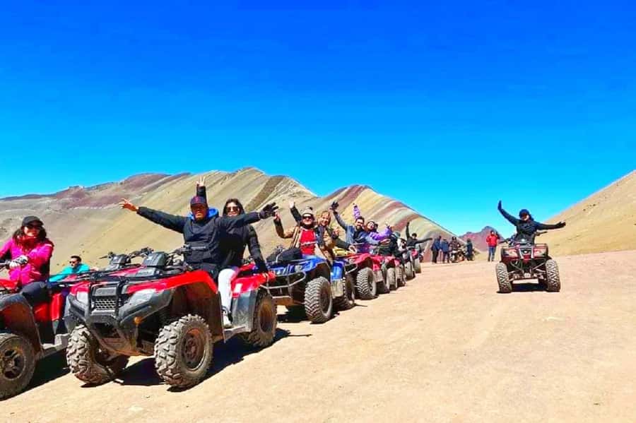 From Cusco: Rainbow Mountain in ATV Quad Bikes + meals - Breakfast in Pitumarca, then the ATV handoff