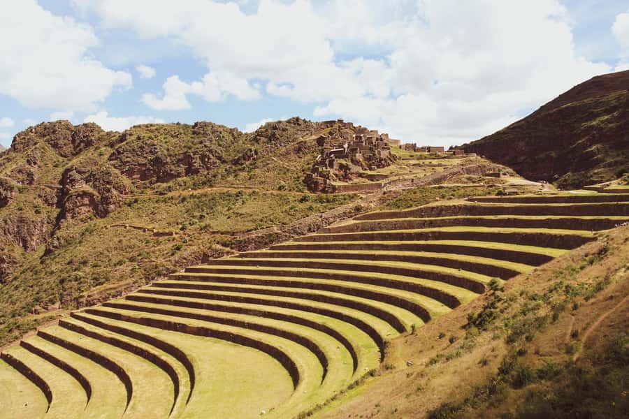 From Cusco: Sacred Valley ending in Ollantaytambo and Lunch - Pisac, where the ruins climb the mountain
