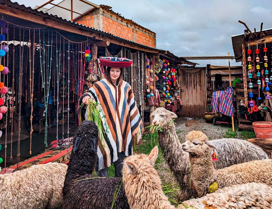 From Cusco: Sacred Valley & Moray, Salt Mines with Lunch - Chinchero: textiles before stone ruins