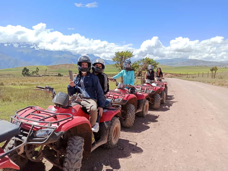 From Cuzco: Salt Mines and Moray Ruins ATV Adventure - Riding toward the Maras Salt Mines