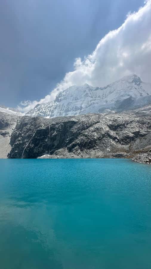 From Huaraz: Hike to the Lagoon 69 - Reaching the Blue Water of Lagoon 69