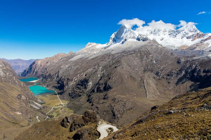 From Huaraz: Lake 69 Trek Day Tour - White Mountain Range - Arriving at Turquoise Lake 69