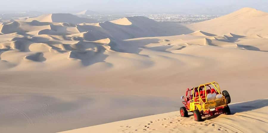 From Paracas | Excursion to Ica and Huacachina - Arriving at Huacachina’s lagoon and dunes