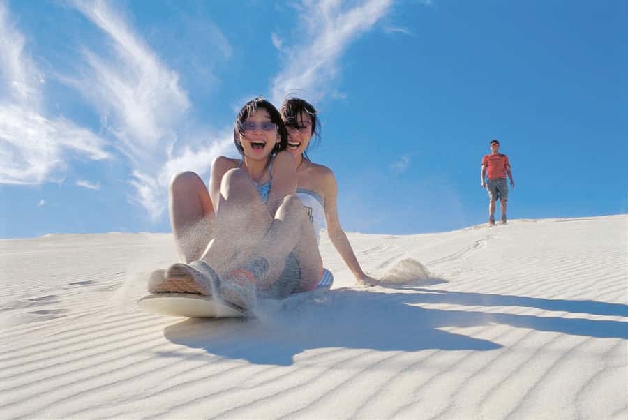 From Paracas: Mini Buggy Tour & Sandboarding at Oasis - Sandboarding on soft, steep dunes