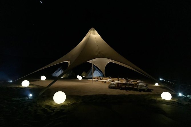 Glamping in Huacachina Desert - Sandboarding and tubing on the dunes