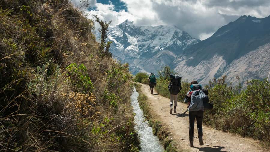"Glamping Sky Lodge Domes" 2-Day Humantay Lake & Salkantay - The climb to turquoise Humantay Lake