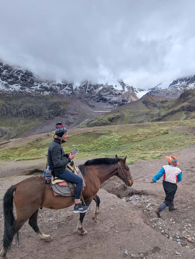 Horseback Riding at 7 lakes Ausangate Private |Optional Hike - The first 5 to 6 kilometers toward the lakes