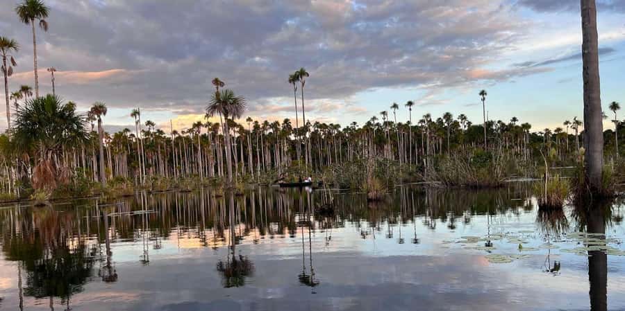Lake Yacumama - Sunrise or Sunset - The seven-minute walk to the canoe