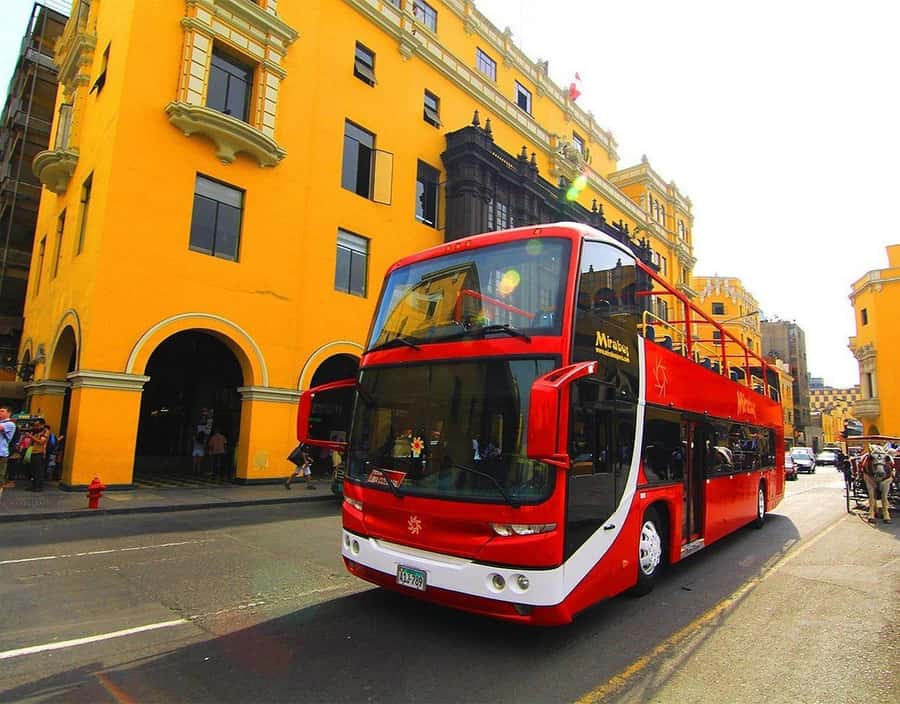 Lima : City Tour by Panoramic Bus - Walking & Catacombs - Huaca Pucllana, an ancient site behind modern Lima