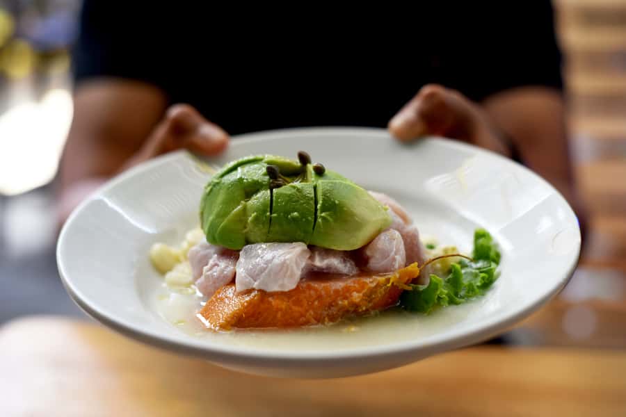 Lima: Secret Peruvian Foods Tour - A causa rellena at a traditional huarique