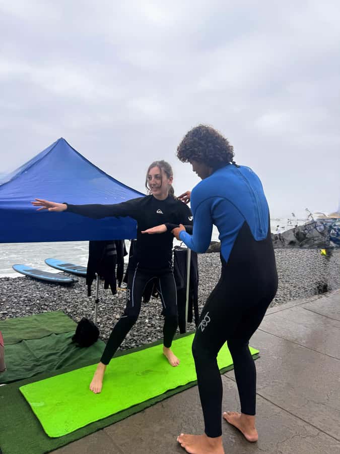 Lima: Surf Class with Equipment and Instructor - Starting on the sand with balance and body position
