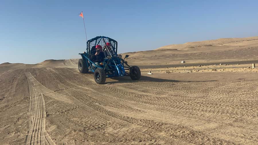 Mini Buggy GO KART in Paracas National Reserve - Red Beach and the color contrast