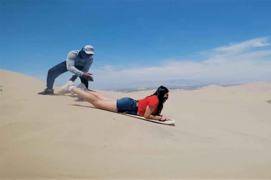Nasca: Ocongalla Aqueduct Sandboarding in the Usaka desert - Ocongalla Aqueduct: an old channel with a job to do