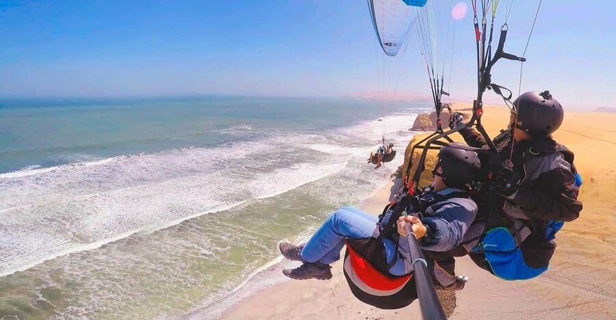 Paracas : Paragliding - Fly Like a Bird - What the tandem flight feels like