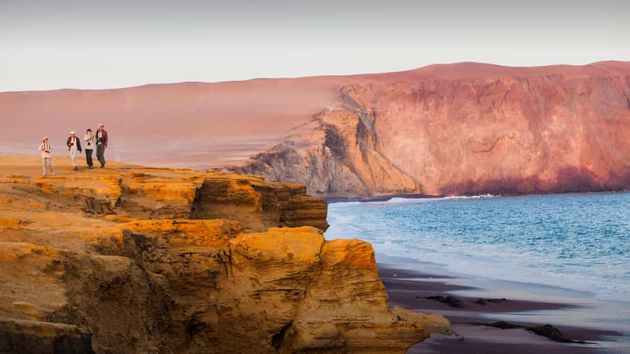PARACAS|| Sunset trekking in the Paracas National Reserve - Walking the cliffs and beaches for 75 minutes