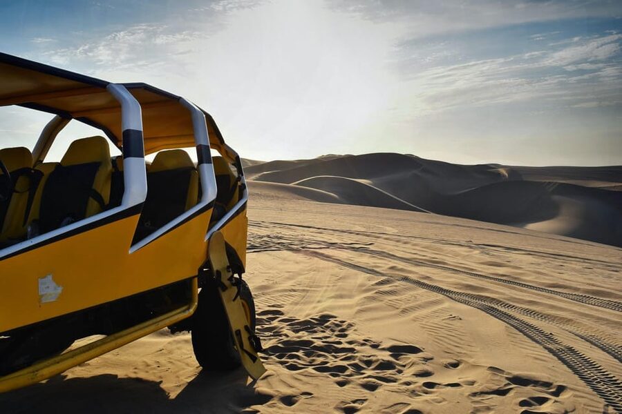 Pro Sanboarding or skiing in Huacachina from Lima - Day trip - Sunset over the desert