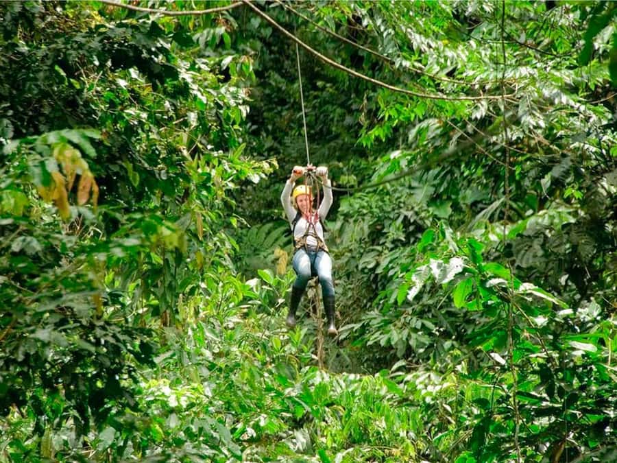 Puerto Maldonado: Jungle Adventure |Zipline + Canopy + Kayak - Two short zip lines, not a long forest course