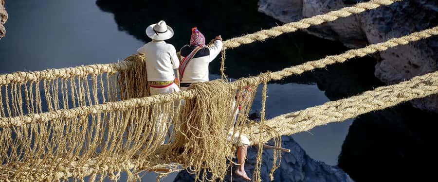 Queswachaka : Tour Inca bridge - Asnacocha Lagoon and Pampamarca Lagoon
