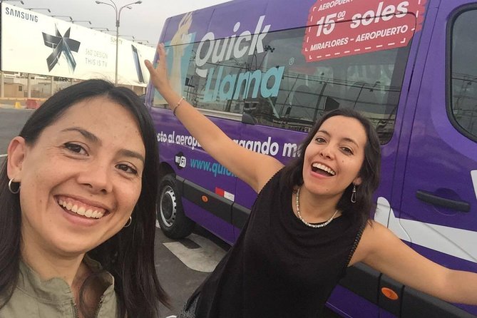 QuickLlama: Door-to-door transfer from Lima Airport to Miraflores - WiFi, tracking, and insurance