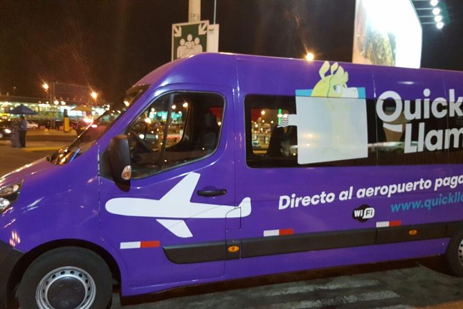 QuickLlama: Door-to-door transfer from Lima Airport to Miraflores - Price and value at $5.95