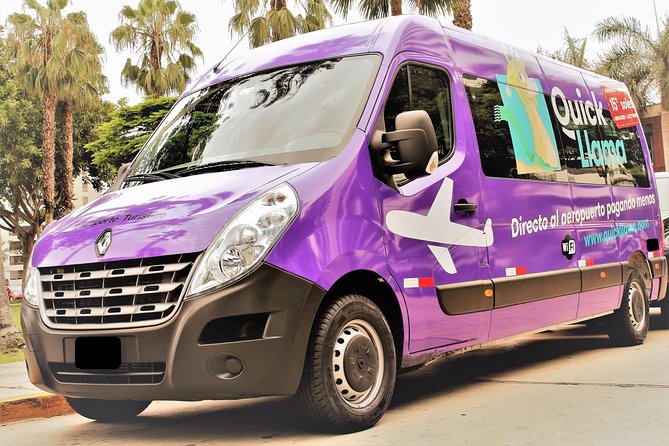 QuickLlama: Door-to-door transfer from Miraflores to Lima Airport - A low-cost ride across Lima to Jorge Chávez Airport