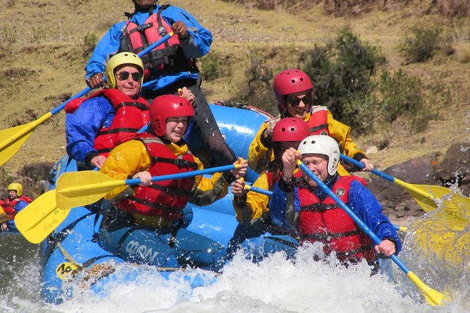 Rafting & Zip line Urubamba River 1 Day - Getting fitted for the river