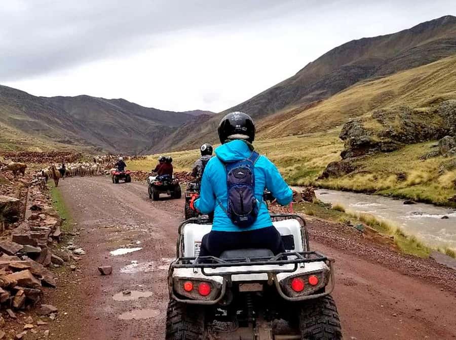 Rainbow Mountain on ATV - The real appeal: reaching Vinicunca with less uphill walking