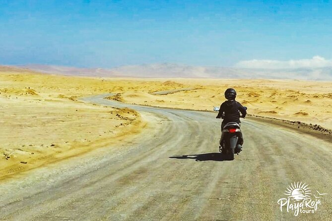 Visit the Paracas National Reserve on a SCOOTER - Playa Roja, the reserve’s most distinctive stop